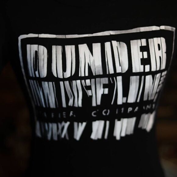 XS The Office Dunder Mufflin Inc Paper Company Woman's Black Tee - Picture 2 of 2